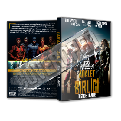 Adalet Birliği - Justice League V1 2017 Cover Tasarımı (Dvd Cover) 